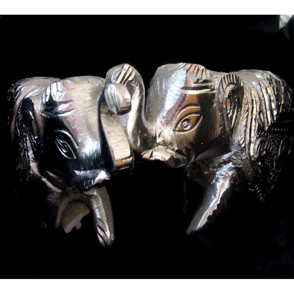 Metal 2 pair of elephant (hathi) washable & unbreakable hdm-14,15