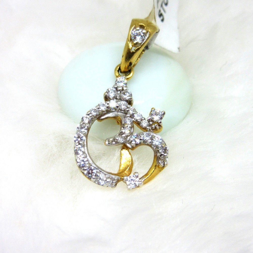 Om logo fancy pendent