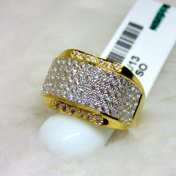 Gold small stones casting ring by 