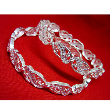 Silver 925 dailywear classic bangles sk925-14 by 