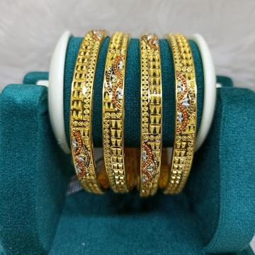 22K Gold Culcutti Design 4 Piece Bangle by 