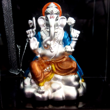 Silver 999 emerald shree ganesh statue (murti) mrt... by 