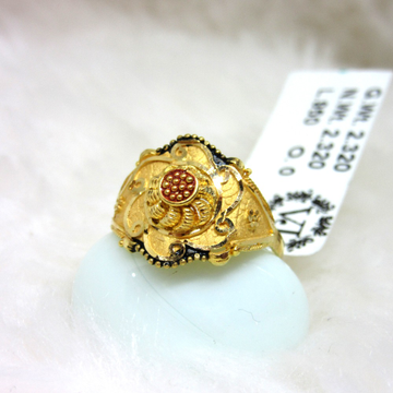 Gold Designer Ladies Ring by 