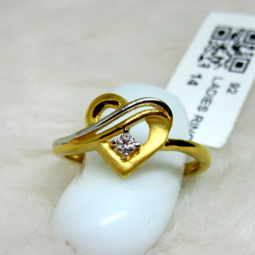 Gold heart ring by 