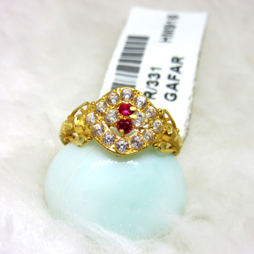 Gold Pink Dtone Ring by 