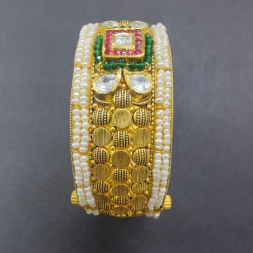 GOLD 22K HM916 COLORFUL DESIGNER MOTI BANGLES by 