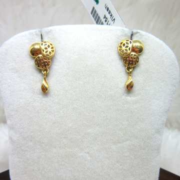 Gold Micro Casting Earring by 
