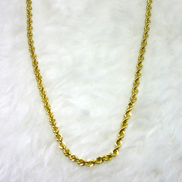Gold silky rop chain by 