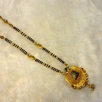 Gold 22k hallmark 916 fancy mangalsutra by 