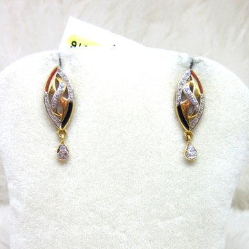Gold Small Diamond Earring by 