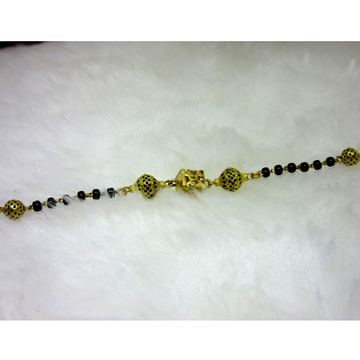 Gold Oxidized Ms Black Moti Ledies Bracelet by 