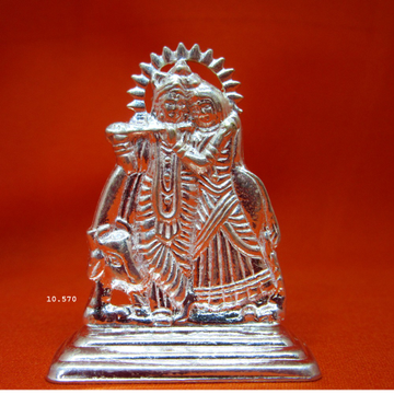 Silver Radha-Krishna Statue(murti) MRT-68 by 