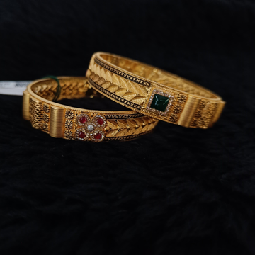 916 Gold Classic Bangle Kada by 