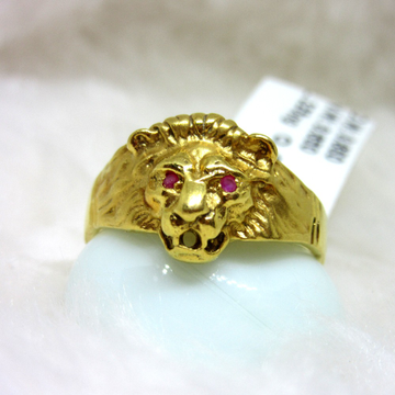 Gold Lion Gents Casting Ring by 