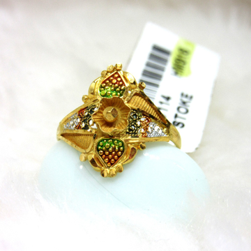 Gold Designer Ladies Ring by 