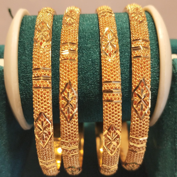 22K Gold Turkis Bangles by 