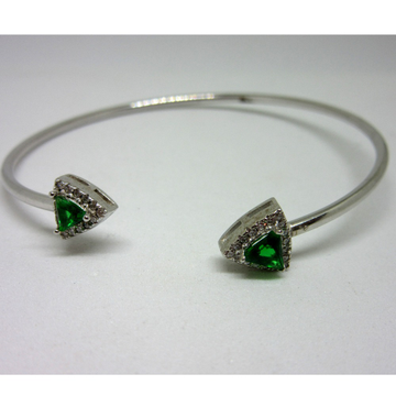 Silver 925 green stone adjustable bracelet sb925-9 by 