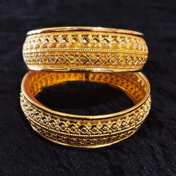 22K Gold Turkis Bangle Kada by 