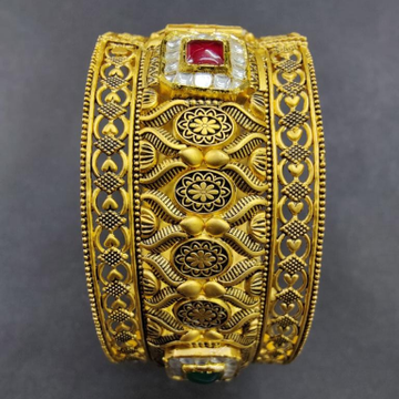 GOLD DESIGNER HERITAGE WOMEN BANGLES by 