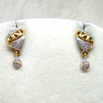 Gold Casting Micro Diamond Earring by 