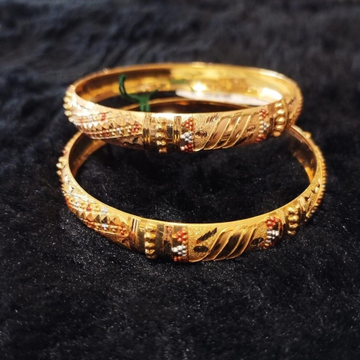 22Kt Plain Gold Bangles by 