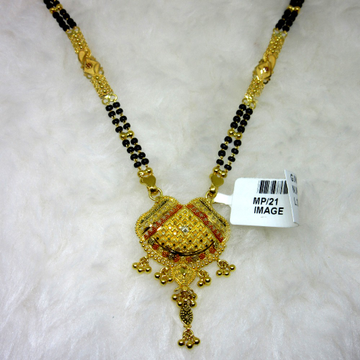 Gold culcutti mangalsutra by 