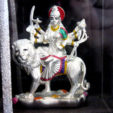 Silver 999 emerald durga maa statue(murti) mrt-269 by 