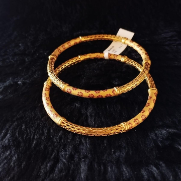 22K Gold Manipuri Bangles by 