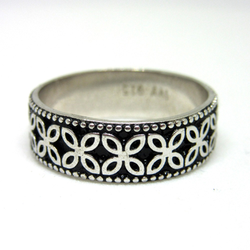 Silver 925 oxidise band sr925-141 by 