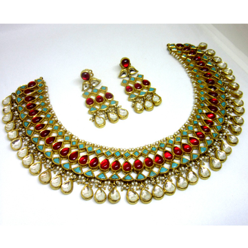 Gold 22k 916 antique color stone set by 