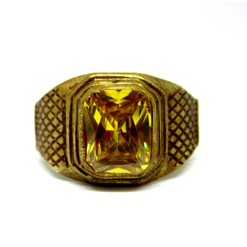 Gold plated pokhraj ring sr925-67 by 