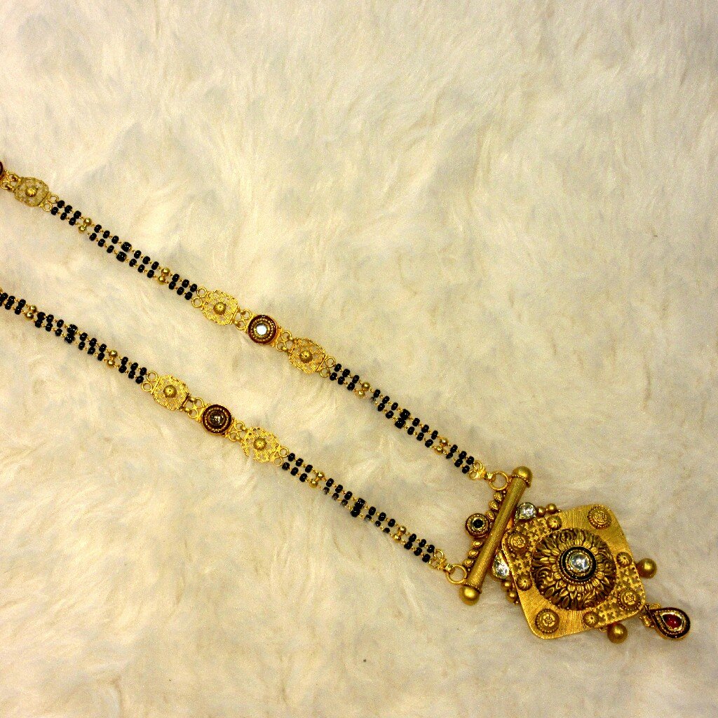 Gold 22k hallmark 916 fancy jadtar mangalsutra