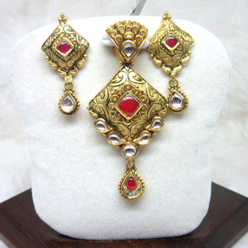 Gold 22k hm916 pendant set