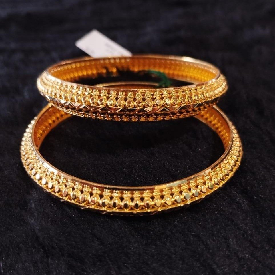 22K Gold Fancy Turkis Bangle