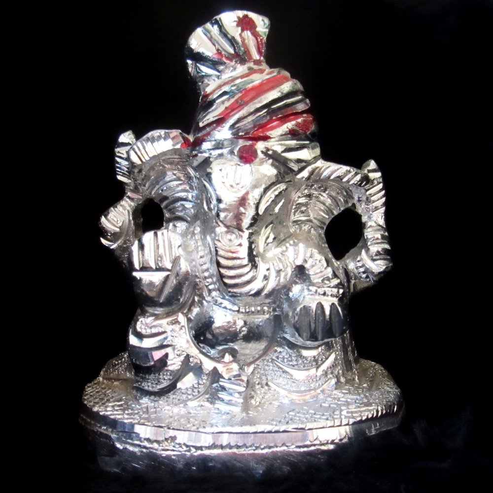 Metal shree ganeshji statue(murti) washable & unbreakable hdm-17