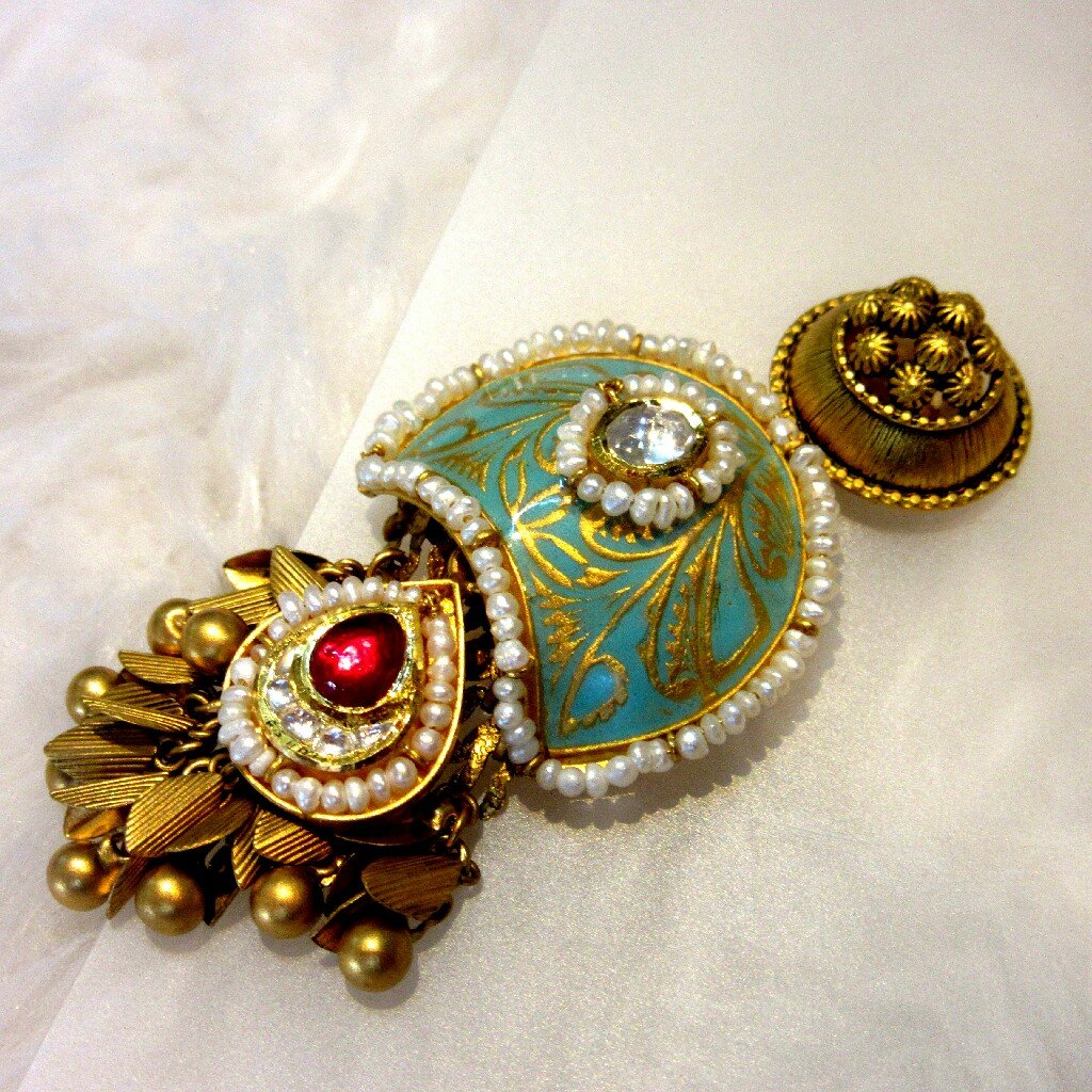 22k 916 Colorful Meena Antique Set