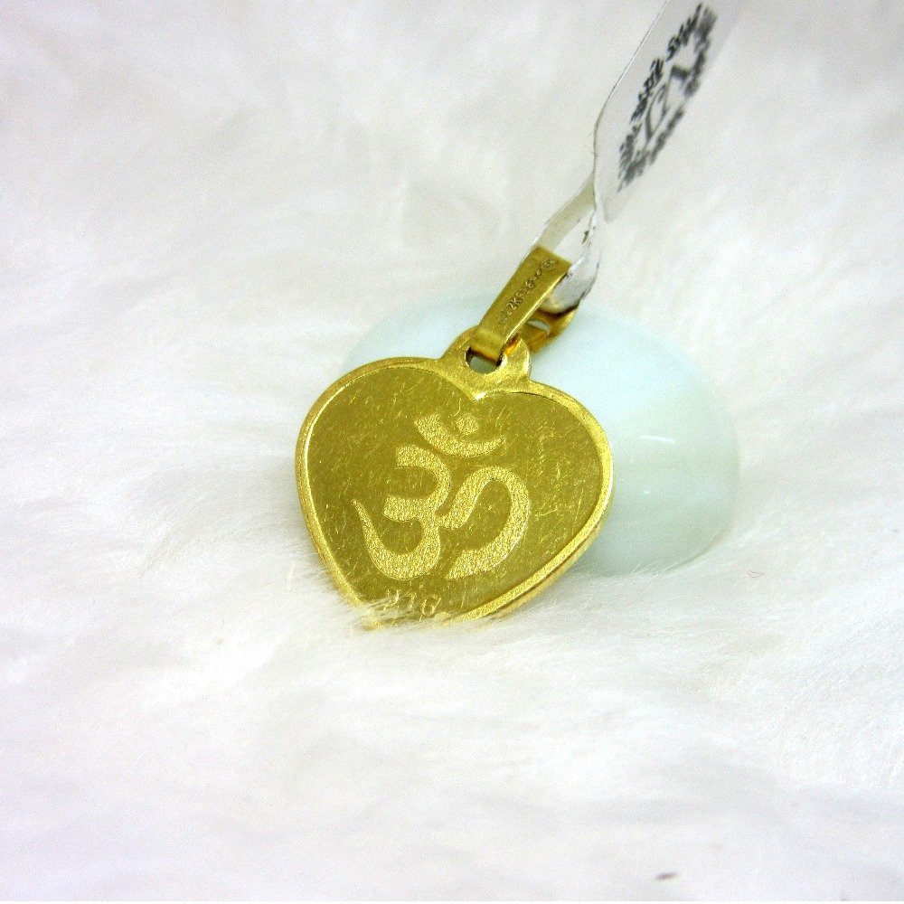 Heart Shape Om Logo Ginni Pendent