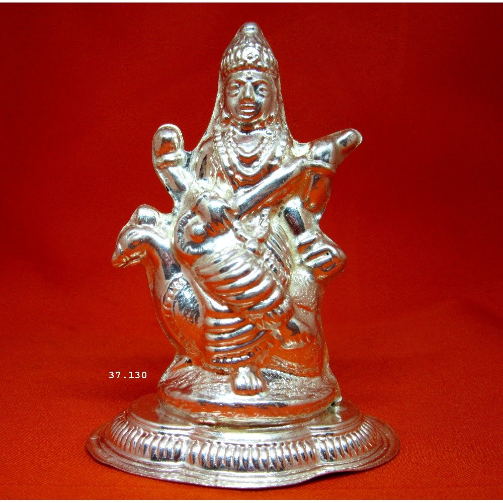 silver shree sarswati maa murti (Statue) MRT-19