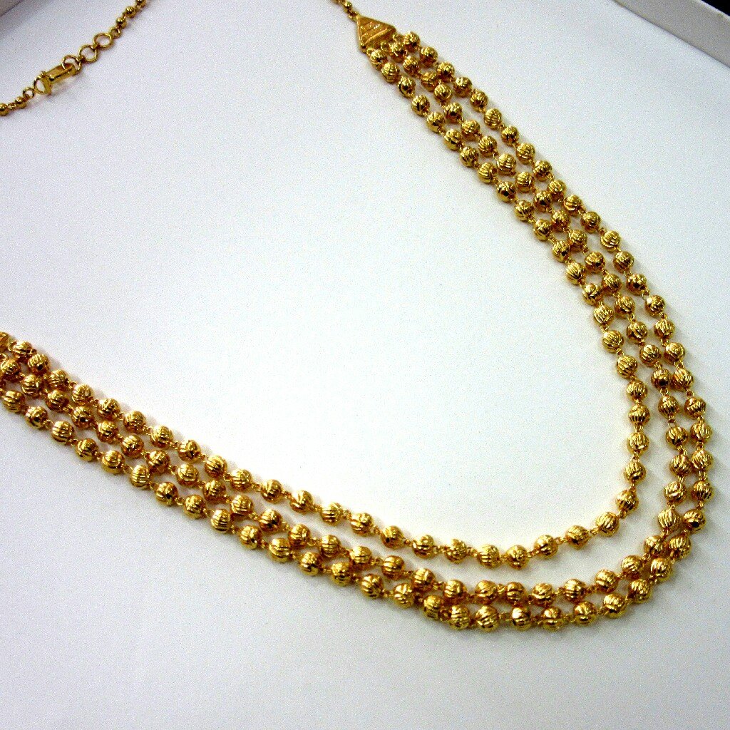 22k 916 Hallmark 3 Line Mala