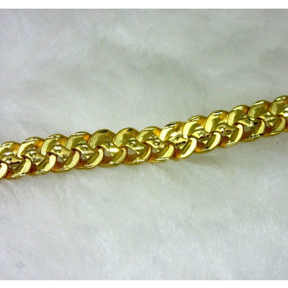 Gold Light Weight Gents Bracelet