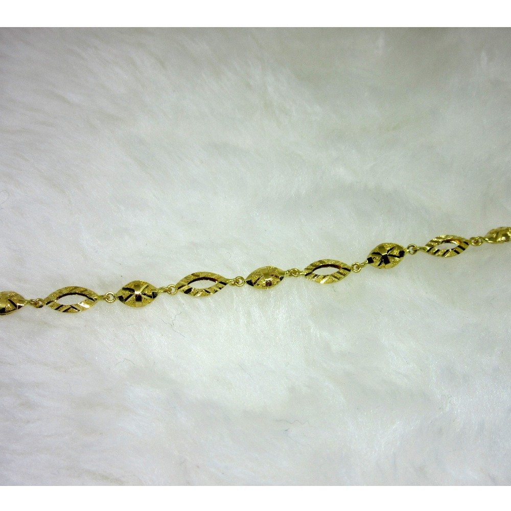 Gold Light Weight Fancy Ledies Bracelet