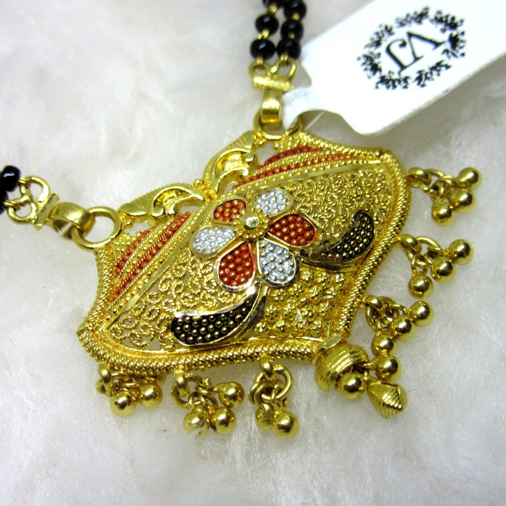 Gold culcutti mangalsutra