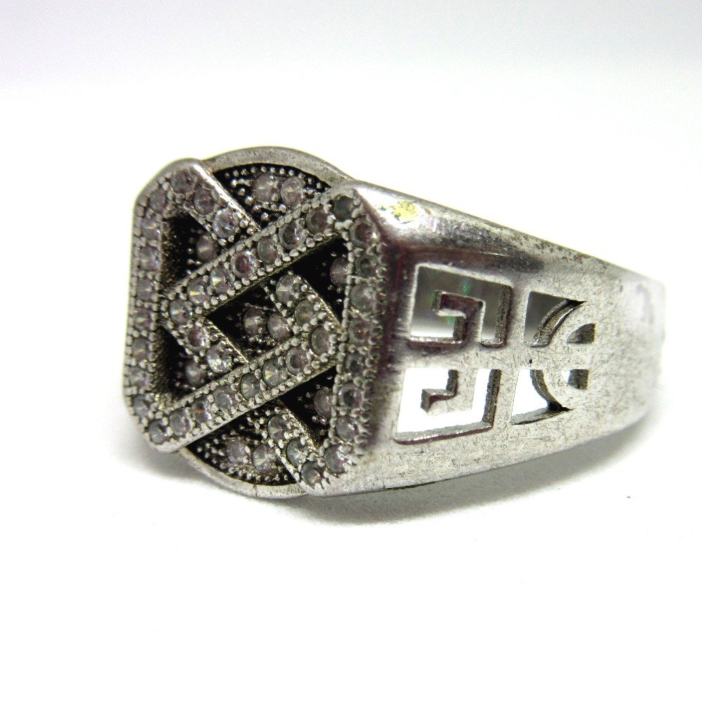 Silver 925 classic design gents ring sr925-114