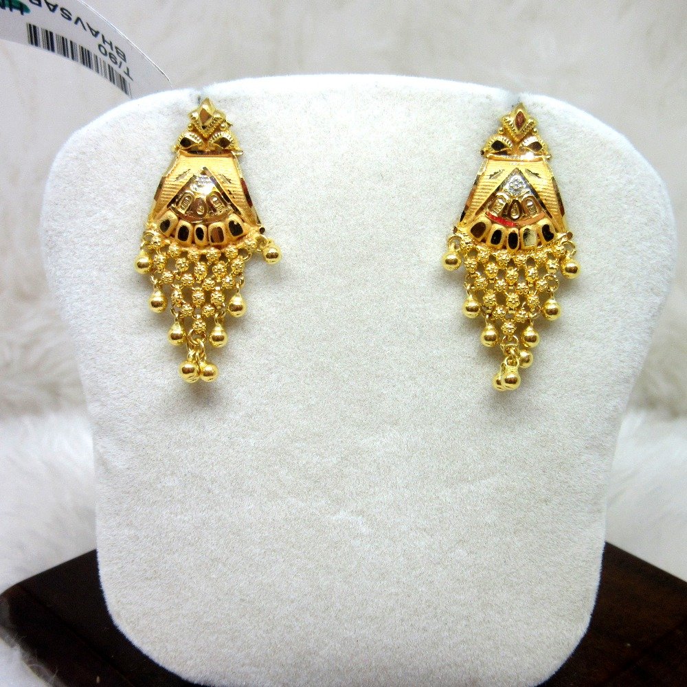 Gold classic earring