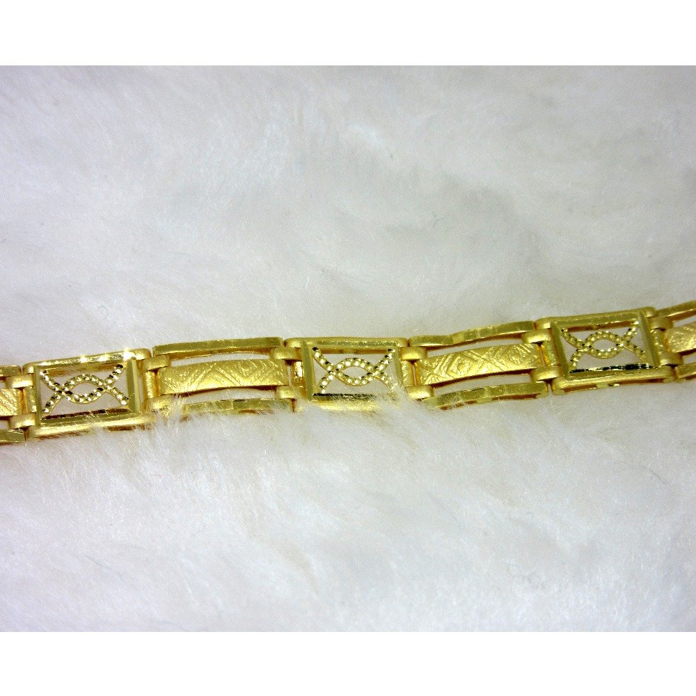 Gold DailyWear Fancy Gents Bracelet