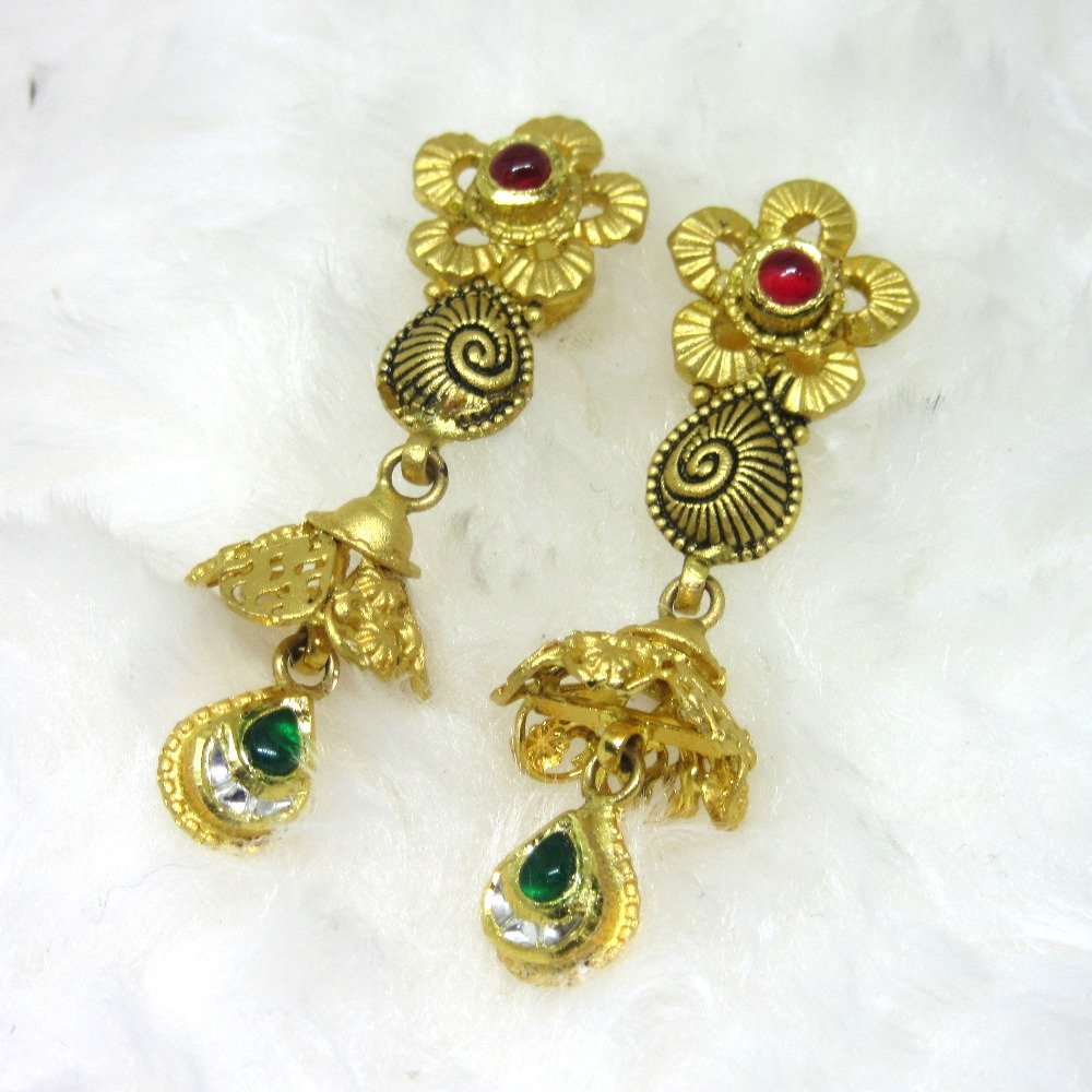 Antique gold hm916 jadtar chokker set
