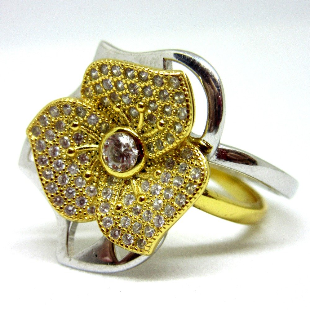 2 in 1 amazing flower designer silver 925 ring