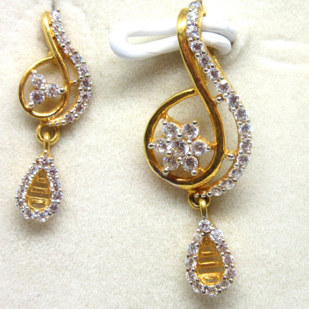 916 Gold Designer pendant set