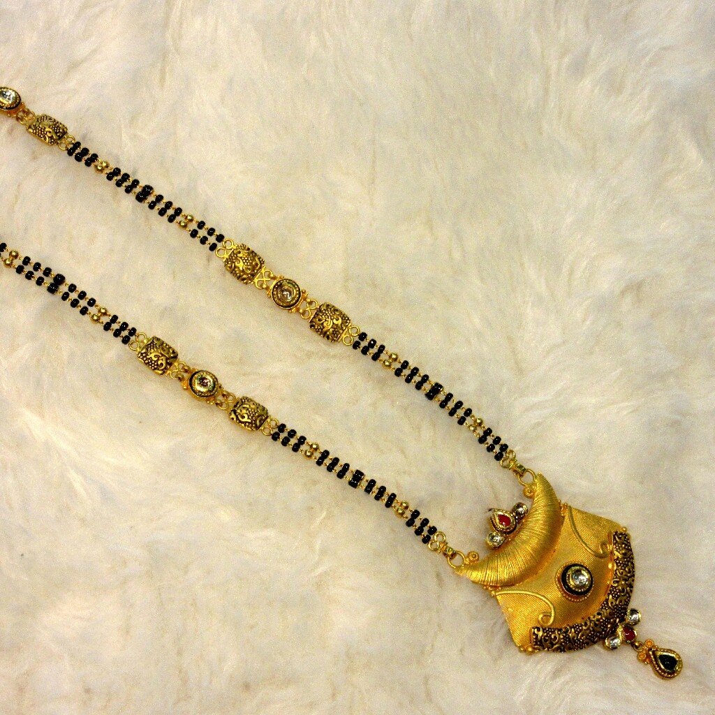 Gold 22k classic jadtar mangalsutra