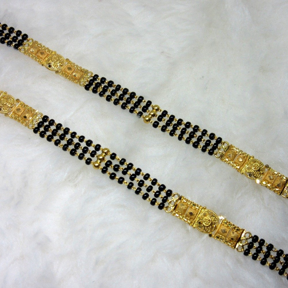 Gold colorful classic mangalsutra